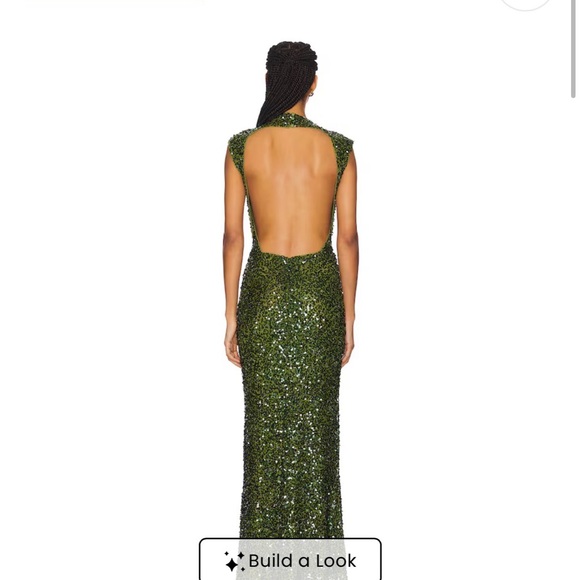 Camila Coelho Green Sequin Maxi Dress - Picture 3 of 5